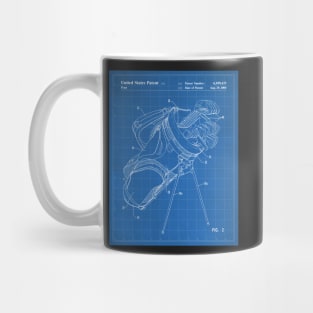 Golf Bag Patent - Golfer Golfing Caddy Art - Blueprint Mug